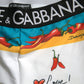 Dolce & Gabbana White Vegetables High Waist Leggings Pants