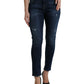 Dolce & Gabbana Elegant Dark Blue Mid Waist Stretch Jeans