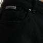 Dolce & Gabbana Black Gray Two Tone Denim Logo Skinny Jeans