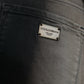 Dolce & Gabbana Black Gray Two Tone Denim Logo Skinny Jeans