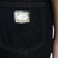 Dolce & Gabbana Blue Cotton Stretch Denim Skinny Jeans