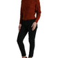 Dolce & Gabbana Brown Wool Knit Turtleneck Pullover Sweater