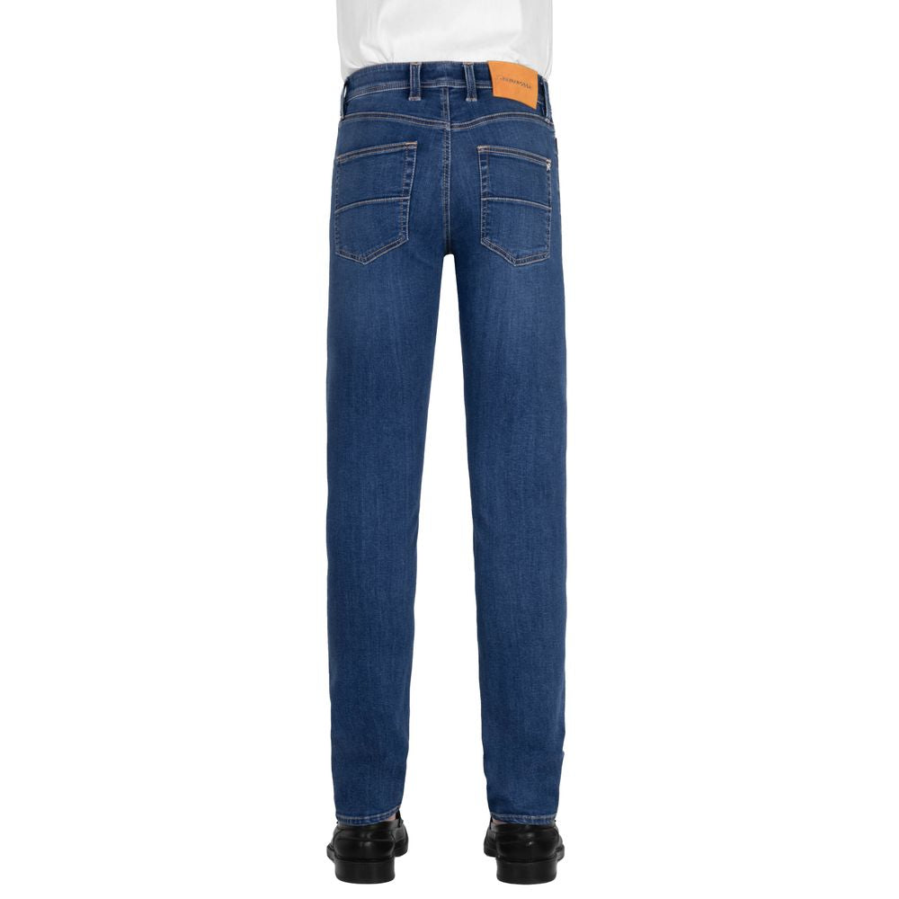 Tramarossa Blue Cotton Jeans & Pant