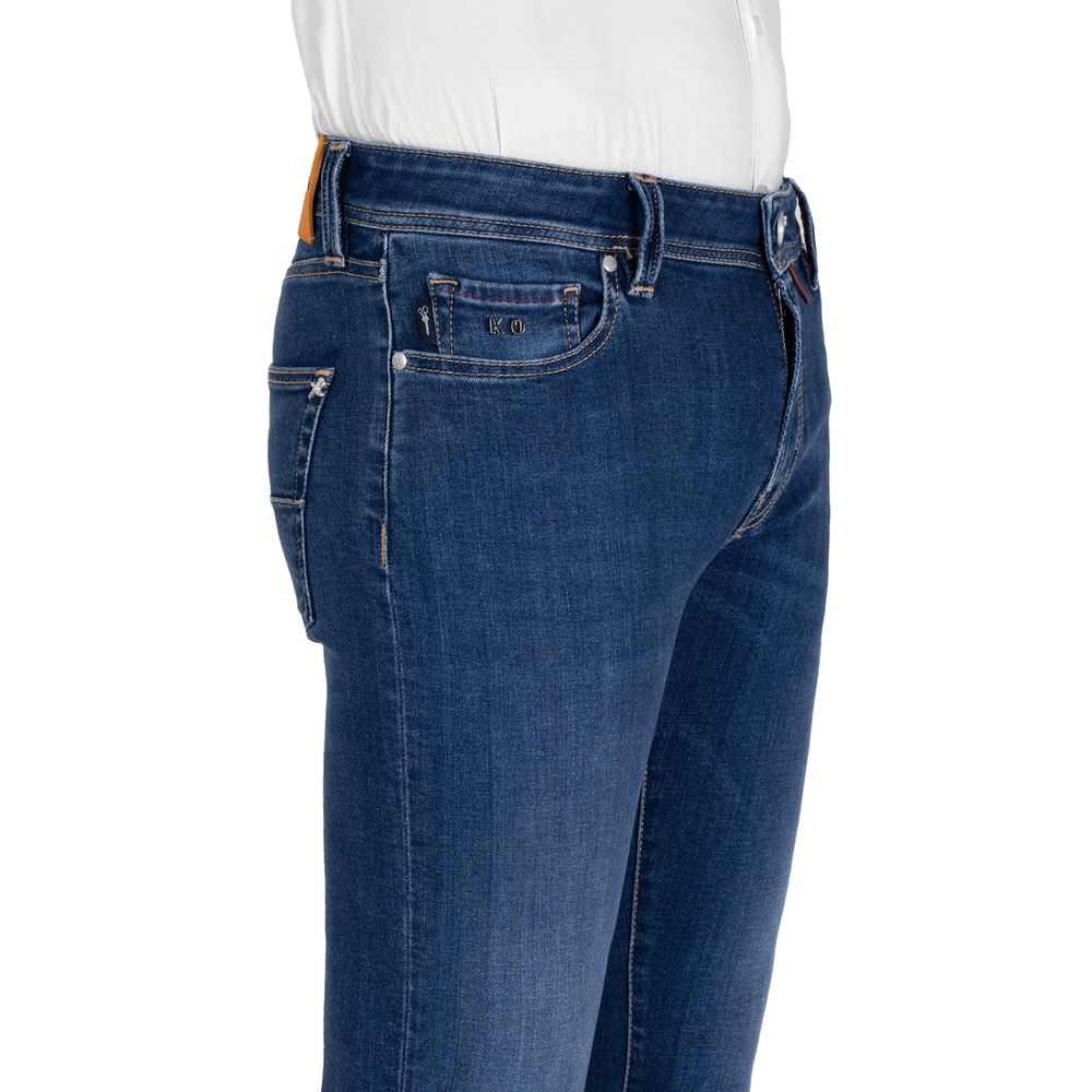 Tramarossa Blue Cotton Jeans & Pant