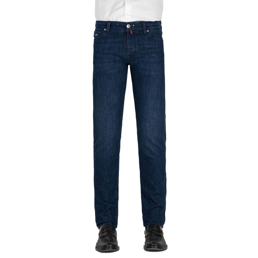 Tramarossa Blue Cotton Jeans & Pant