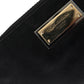 Dolce & Gabbana Black Nylon Logo Plaque Keyring Pouch Clutch Bag