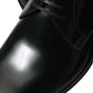 Dolce & Gabbana Black Leather Lace Up Men Dress Derby Shoes