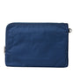 Dolce & Gabbana Blue DG Milano Print Nylon Pouch Clutch Men Bag