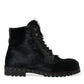 Dolce & Gabbana Black Pony Style Leather Mid Calf Boots Shoes