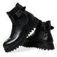 Dolce & Gabbana Black Chelsea Belted DG Logo Boots Shoes