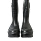 Dolce & Gabbana Black Embossed Metallic Rubber Boots Shoes