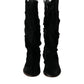 Dolce & Gabbana Black Gazelle Fur Mid Calf Winter Boots Shoes