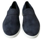 Dolce & Gabbana Blue Suede Caiman Loafers Saint Tropez Shoes