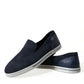 Dolce & Gabbana Blue Suede Caiman Loafers Saint Tropez Shoes