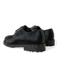 Dolce & Gabbana Black Stable Fur Derby SAN PIETRO Dress Shoes