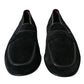 Dolce & Gabbana Black Velvet Slip On Loafers Dress Shoes