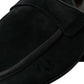 Dolce & Gabbana Black Velvet Slip On Loafers Dress Shoes