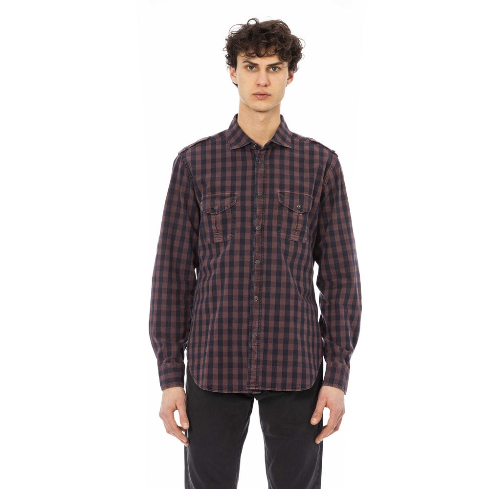 Jacob Cohen Burgundy Cotton Shirt