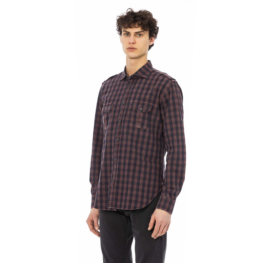 Jacob Cohen Burgundy Cotton Shirt