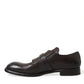 Dolce & Gabbana Brown Leather Strap Formal Dress Shoes