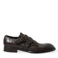 Dolce & Gabbana Brown Leather Strap Formal Dress Shoes