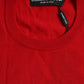 Dolce & Gabbana Red Wool Knitted Crew Neck Pullover Sweater