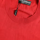 Dolce & Gabbana Red Silk Crew Neck Short Sleeves T-shirt Top