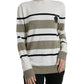 Dolce & Gabbana Multicolor Stripe Wool Logo Pullover Sweater