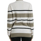 Dolce & Gabbana Multicolor Stripe Wool Logo Pullover Sweater