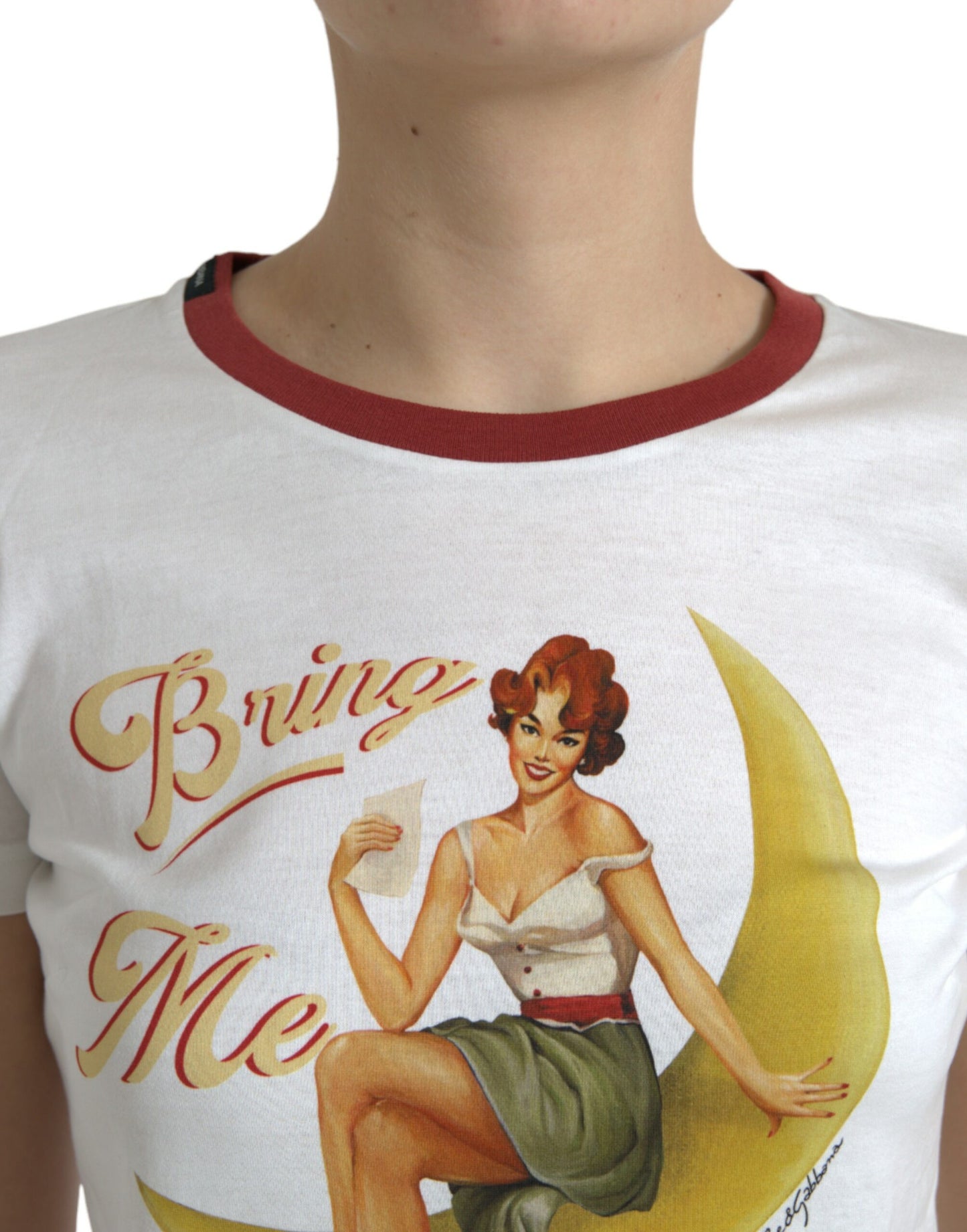 Dolce & Gabbana White Bring Me To The Moon T-shirt