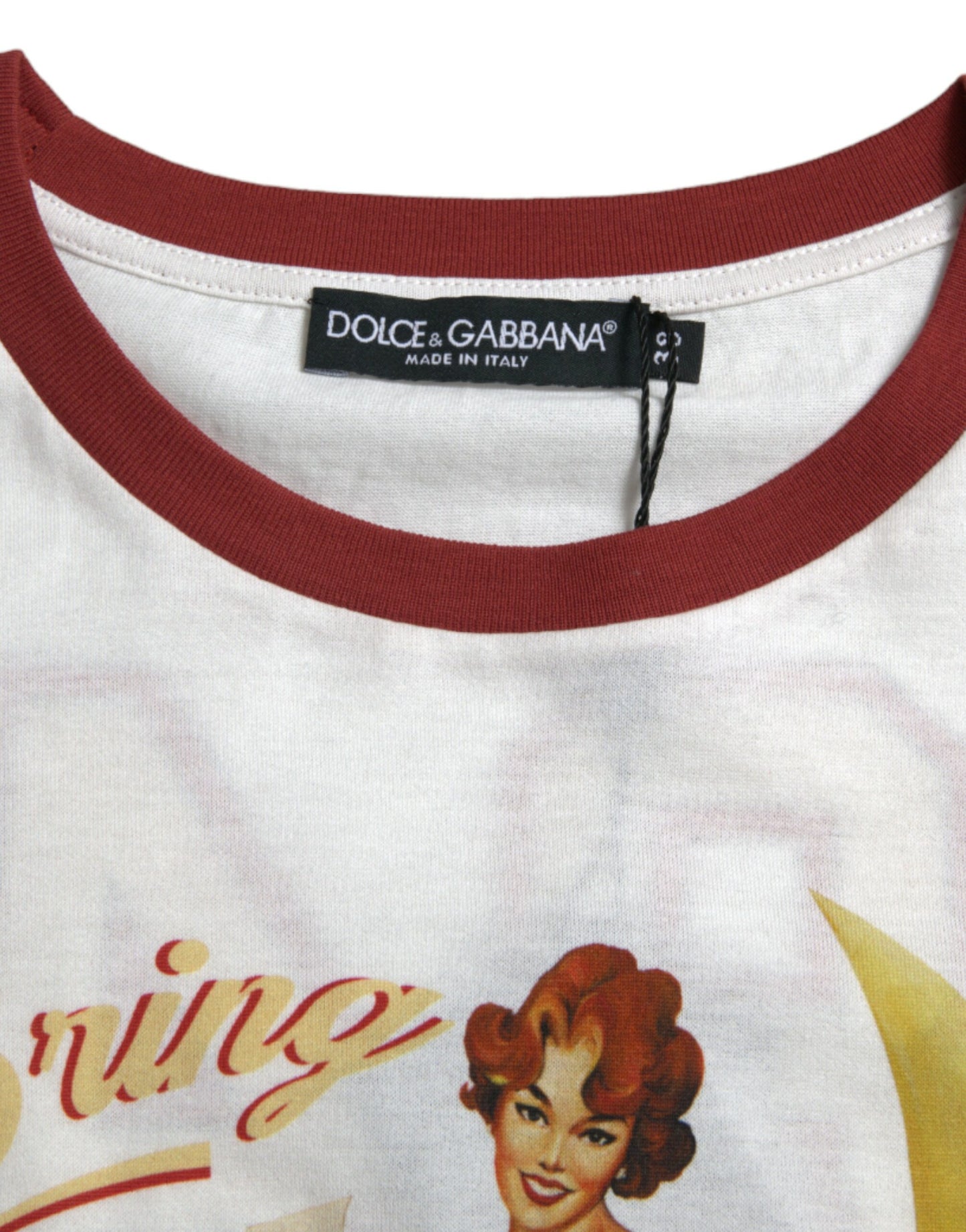 Dolce & Gabbana White Bring Me To The Moon T-shirt