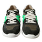 Dolce & Gabbana Multicolor Leather Suede Low Top Sneakers Shoes