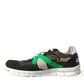 Dolce & Gabbana Multicolor Leather Suede Low Top Sneakers Shoes