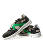 Dolce & Gabbana Multicolor Leather Suede Low Top Sneakers Shoes