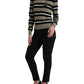 Dolce & Gabbana Multicolor Stripe Wool Logo Pullover Sweater