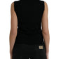 Dolce & Gabbana Black Jungle Crew Neck Sleeveless Tank Top