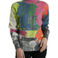 Dolce & Gabbana Multicolor Mohair Turtleneck Pullover Sweater