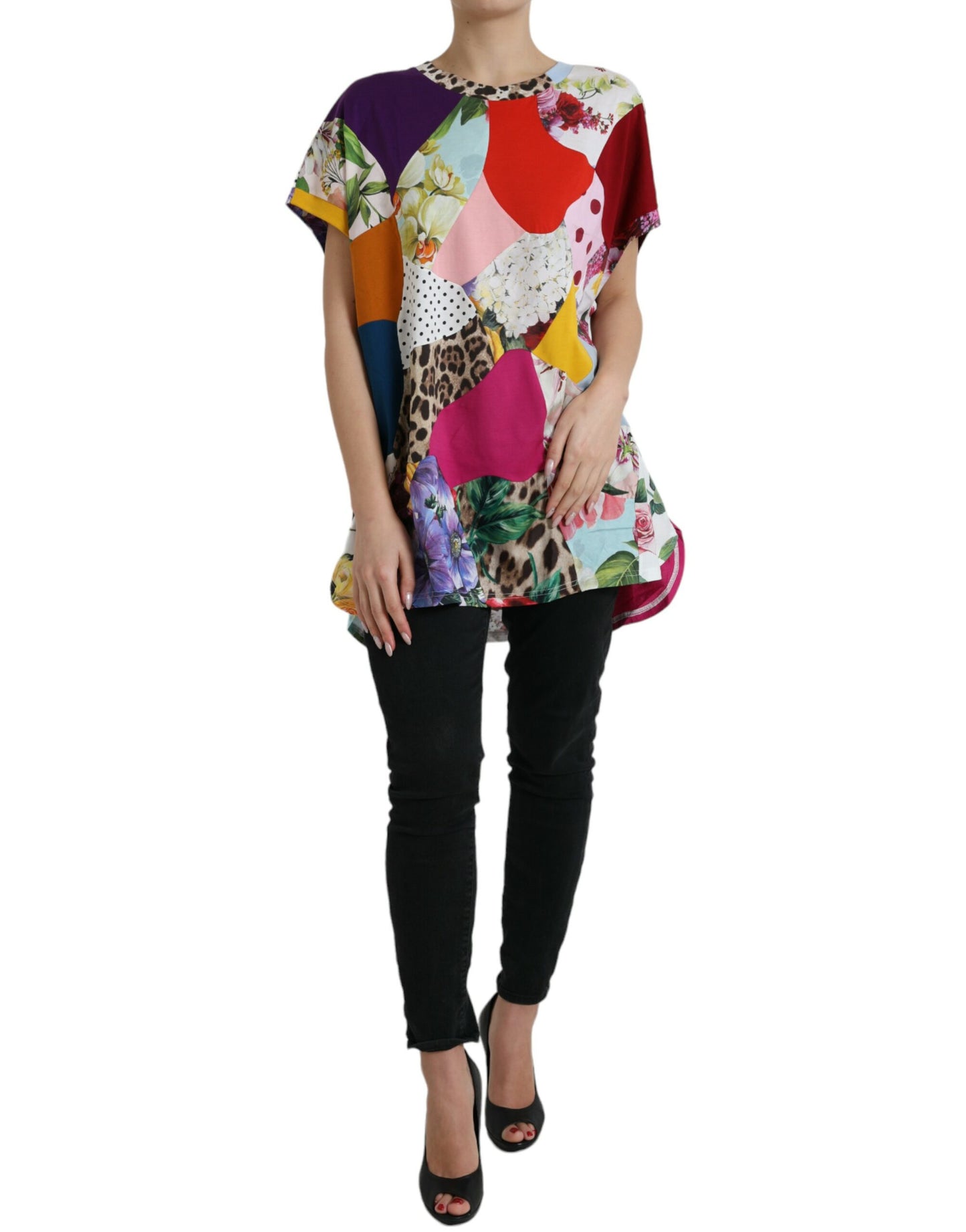 Dolce & Gabbana Multicolor Patchwork Blouse