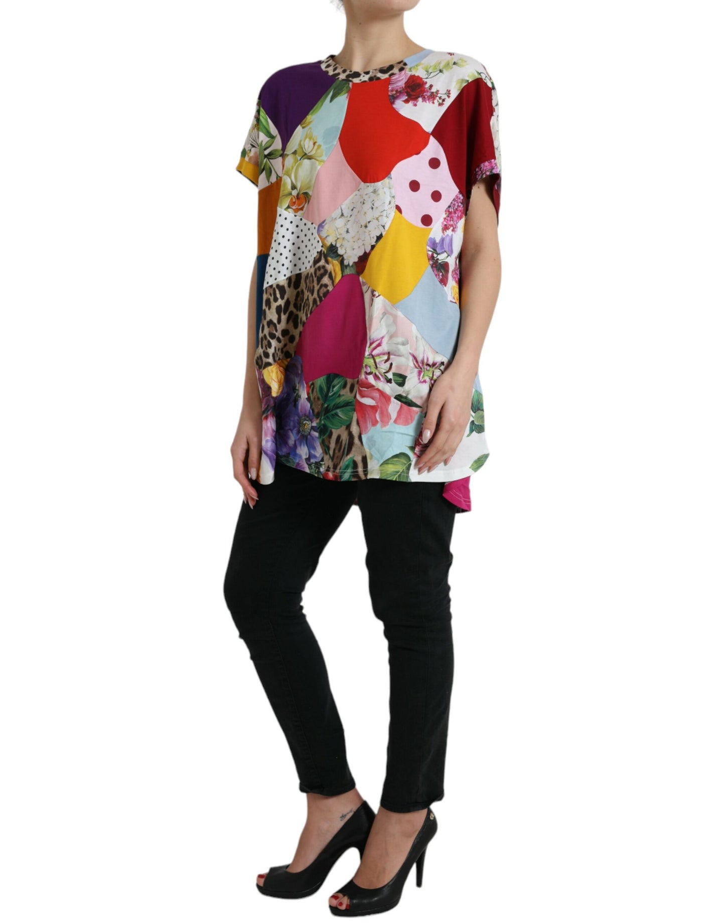 Dolce & Gabbana Multicolor Patchwork Blouse