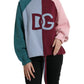 Dolce & Gabbana Multicolor Cotton Crewneck Pullover Sweater