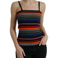 Dolce & Gabbana Multicolor Stripes Tank Top