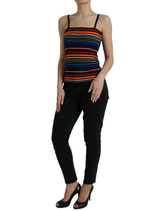 Dolce & Gabbana Multicolor Stripes Tank Top