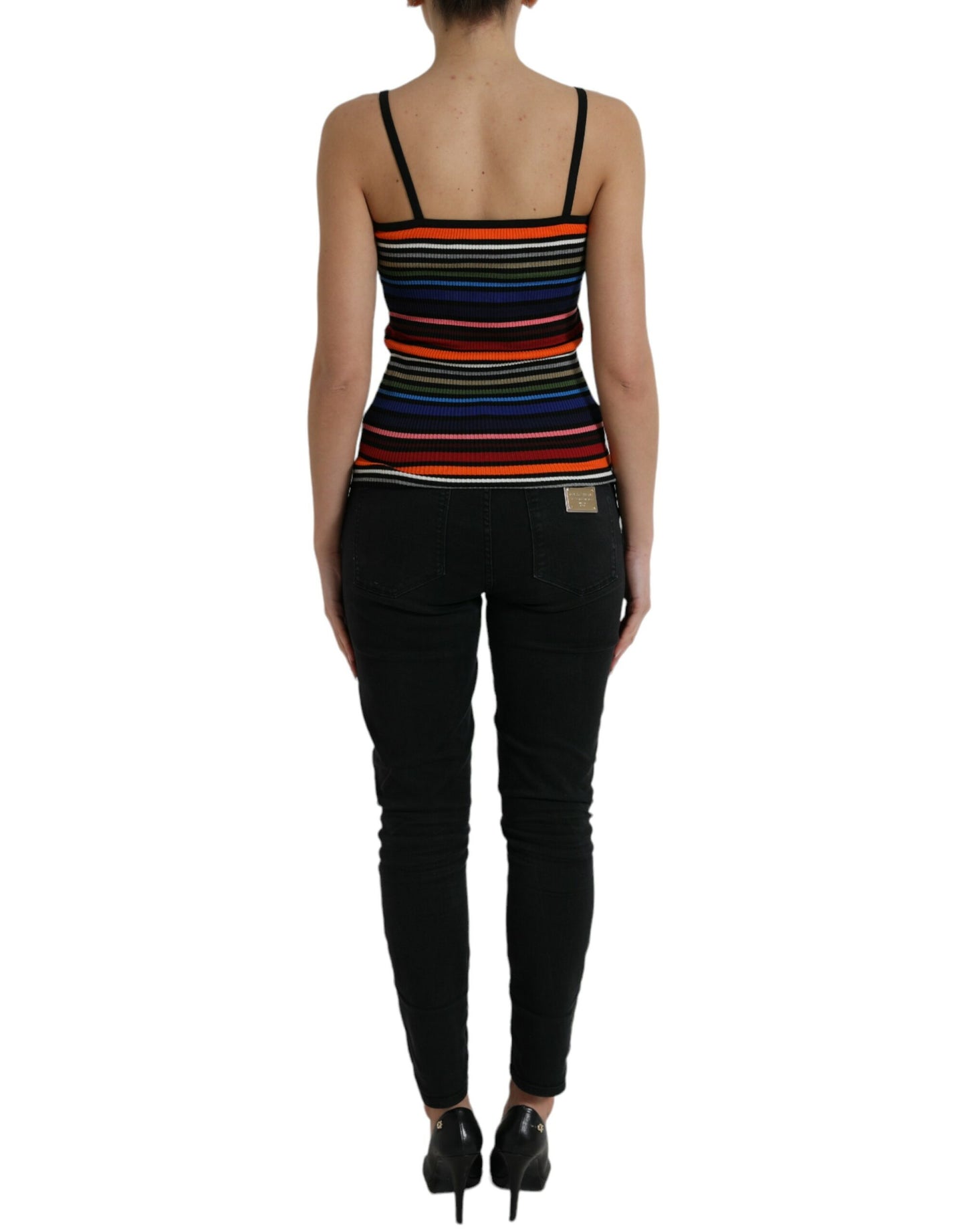 Dolce & Gabbana Multicolor Stripes Tank Top