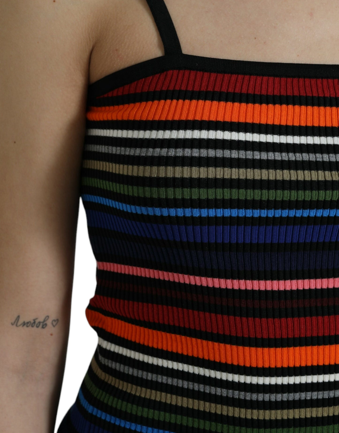 Dolce & Gabbana Multicolor Stripes Tank Top