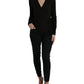 Dolce & Gabbana Black Wool V-neck Crossed Cardigan Sweater