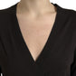 Dolce & Gabbana Black Wool V-neck Crossed Cardigan Sweater