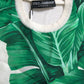 Dolce & Gabbana White Banana Leaf Print Tank Top