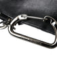 Dolce & Gabbana Black Nylon Logo Plaque Keyring Pouch Clutch Bag