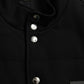 Dolce & Gabbana Black Rayon Buttoned Vest Logo Jacket