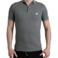 Dolce & Gabbana Gray Collared Short Sleeve Crown T-shirt